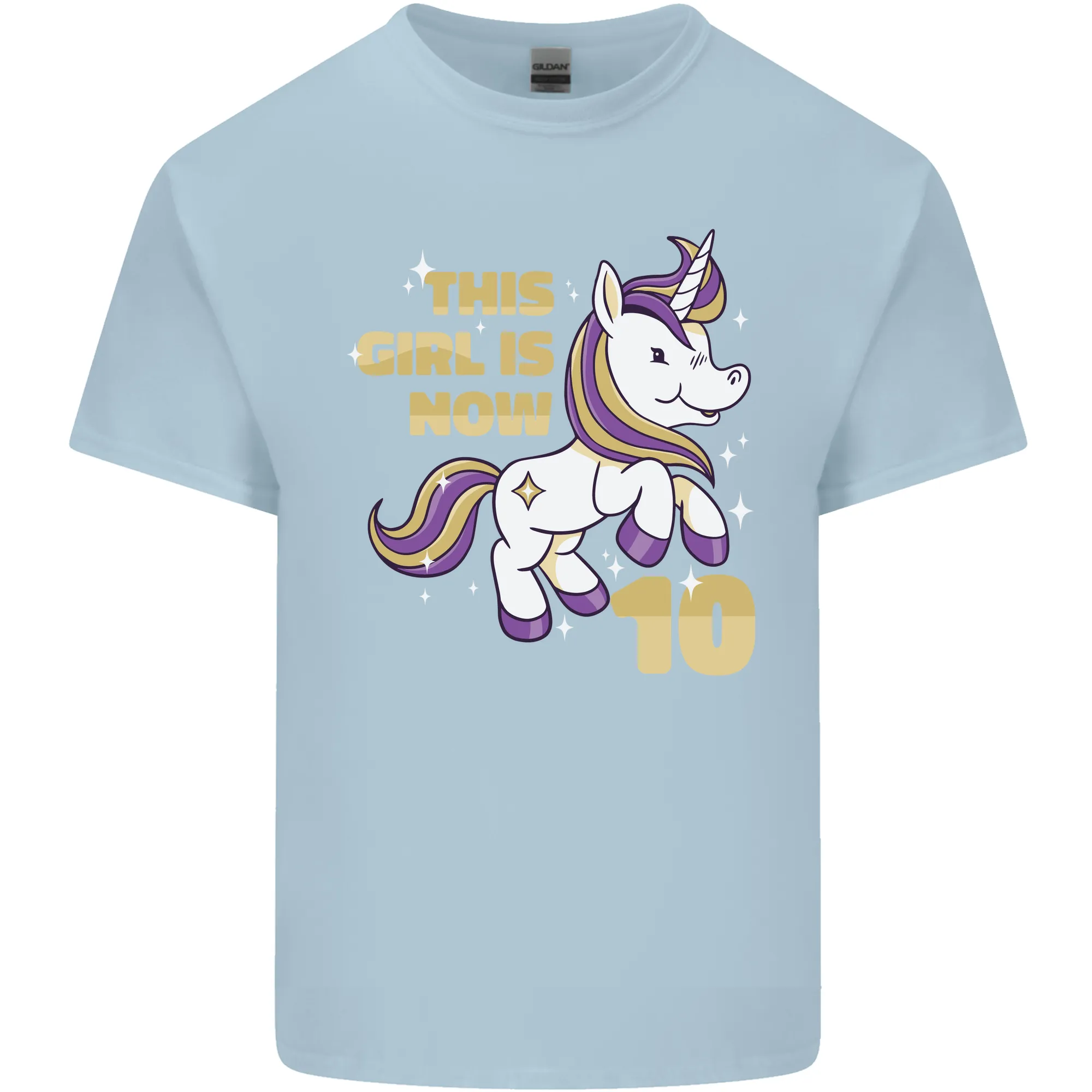 10 Year Old Birthday Girl Magical Unicorn 10th Kids T-Shirt Childrens