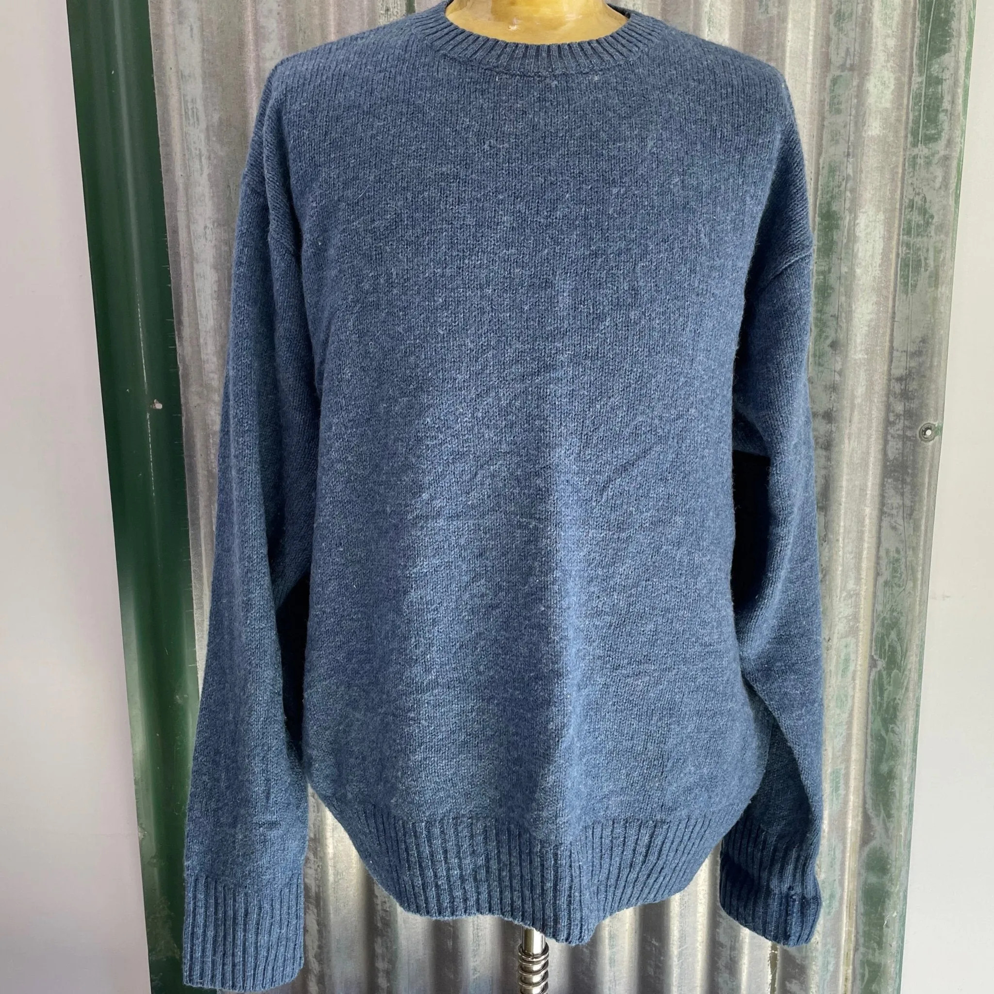 1990's Vintage Navy Pendleton Wool Jumper Sz XL - OOAK