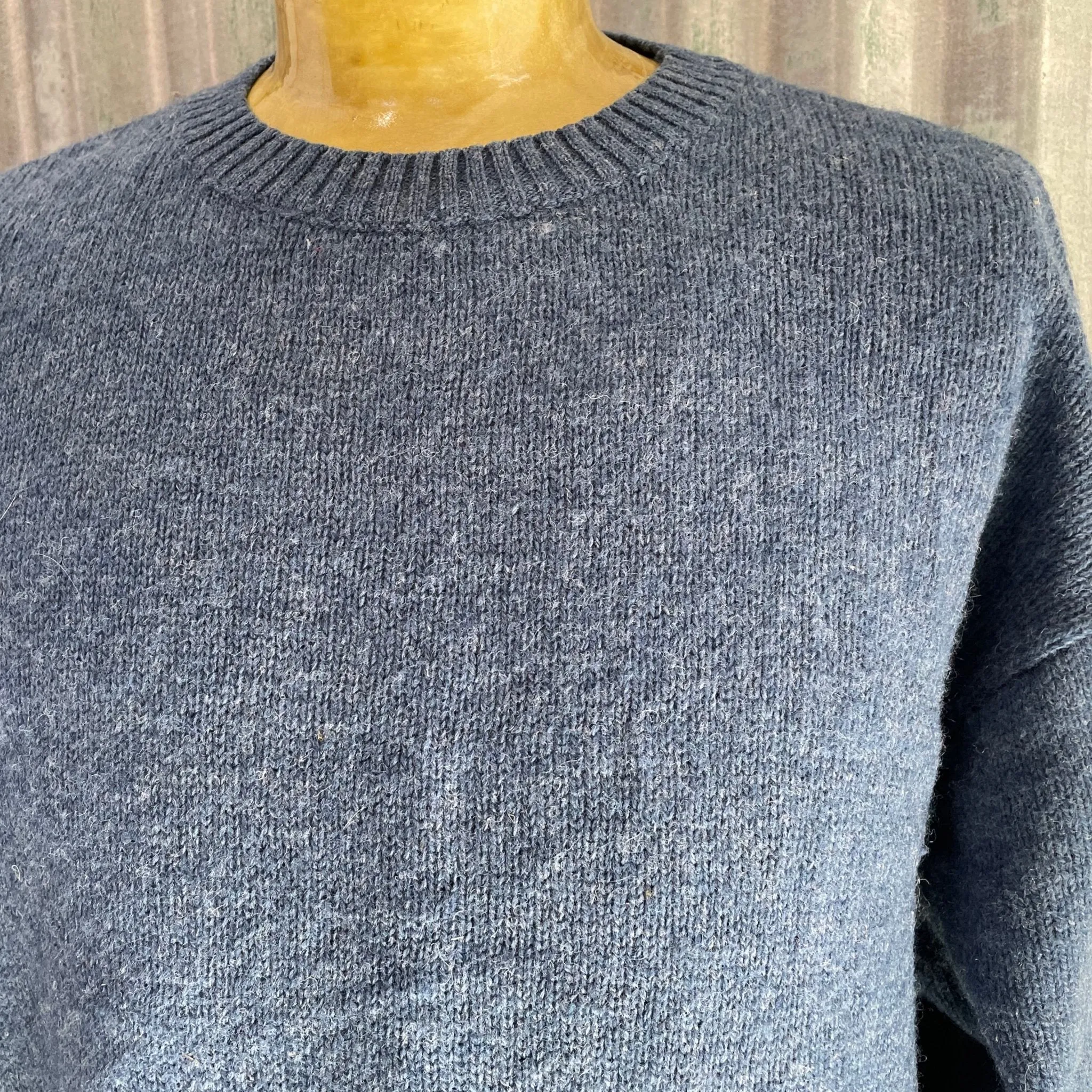 1990's Vintage Navy Pendleton Wool Jumper Sz XL - OOAK