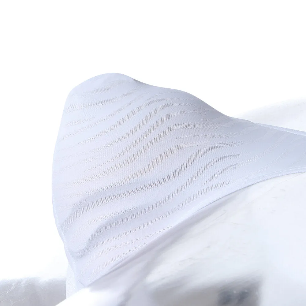 3D Pouch Translucent Ice Silk Low Waist Solid Color Briefs