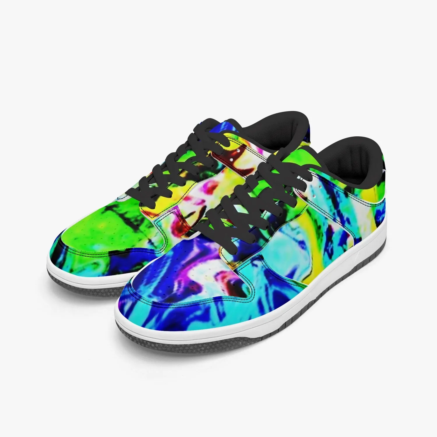419. Dunk Stylish Low-Top Leather Sneakers