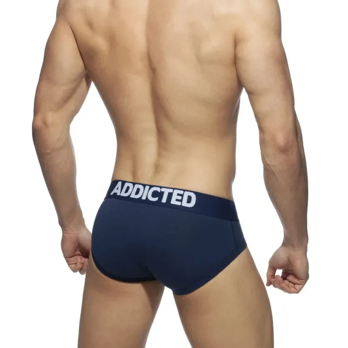 ADDICTED 3 Pack "My Basic" Brief (White, Red & Navy)