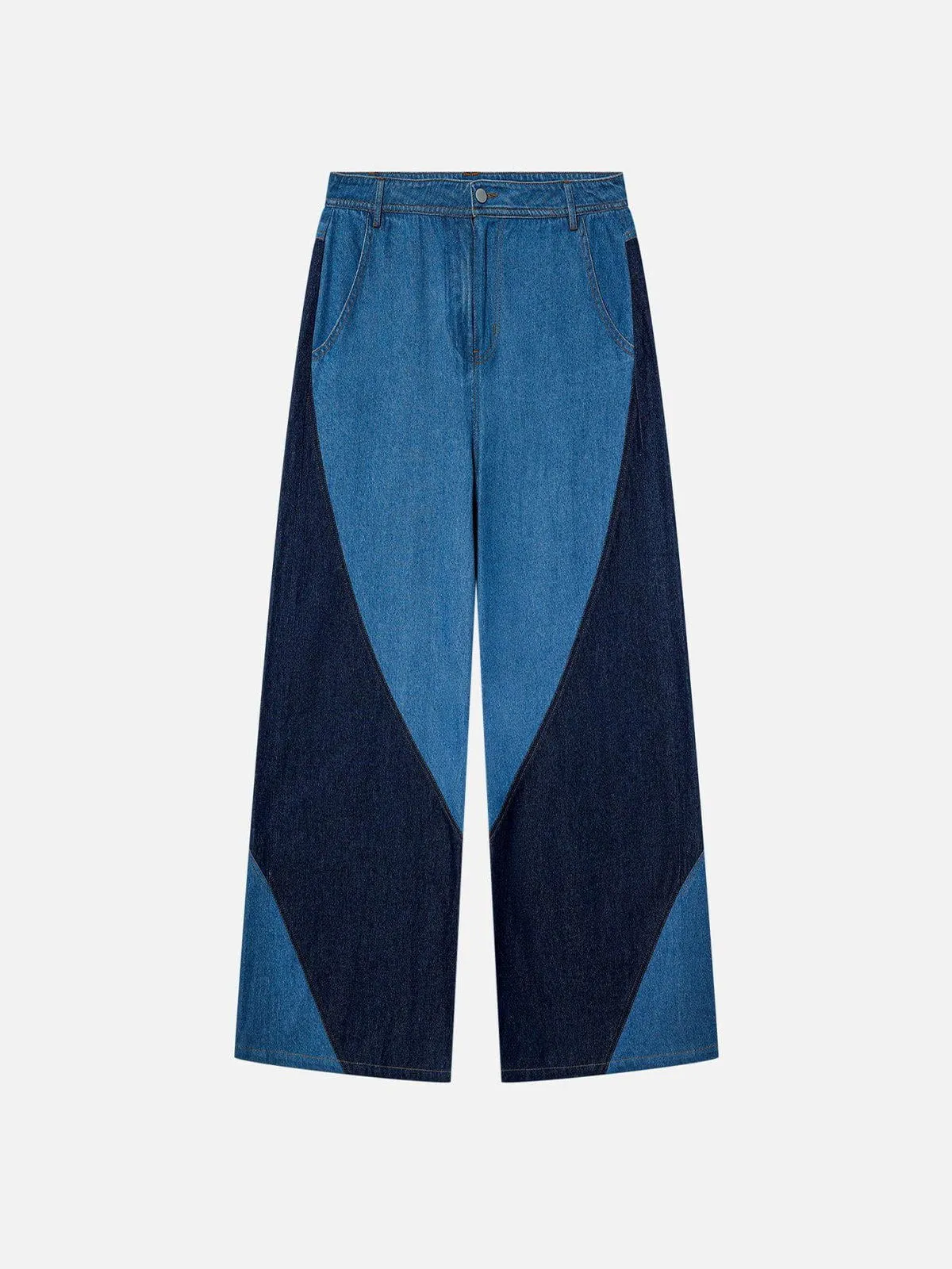 Aelfric Eden Color Blocking Patchwork Loose Jeans