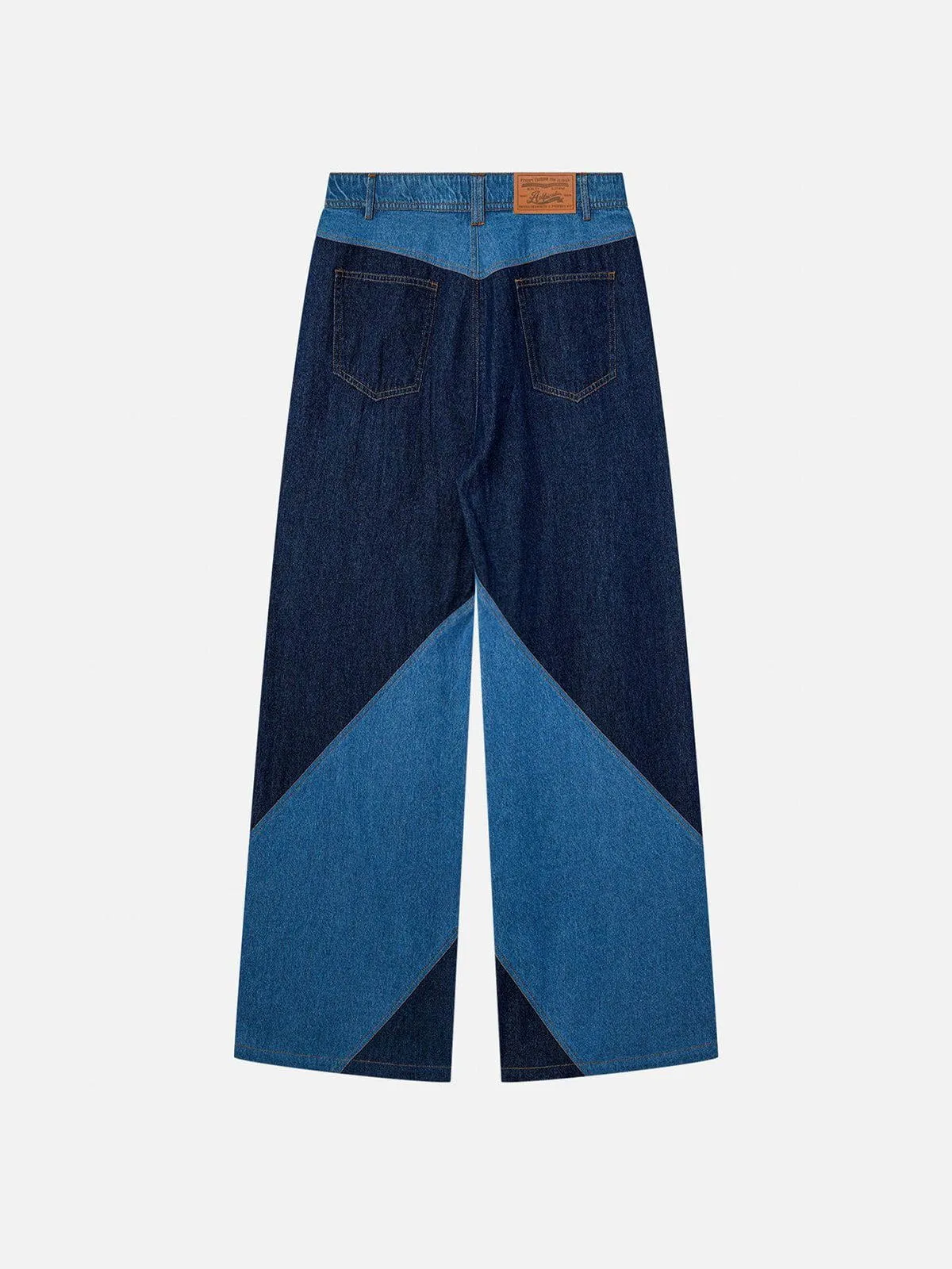 Aelfric Eden Color Blocking Patchwork Loose Jeans