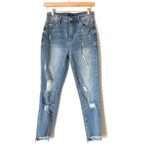 AFRM Distressed Light Wash Skinny Jeans- Size 26 (Inseam 26.5”)