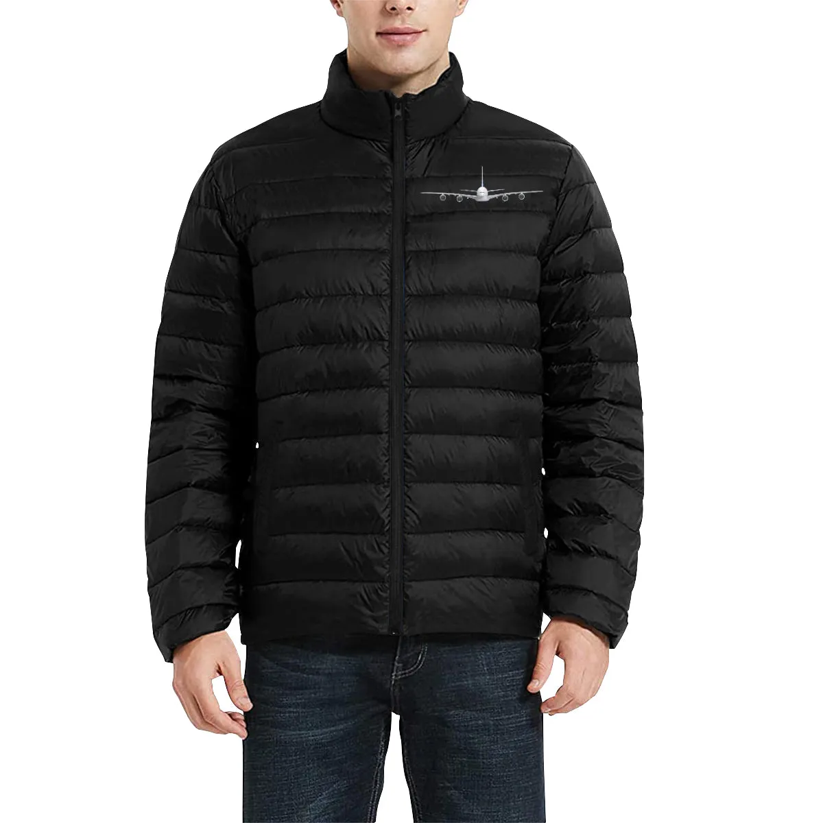 AIRBUS A380 MEN'S STAND COLLAR PADDED JACKET