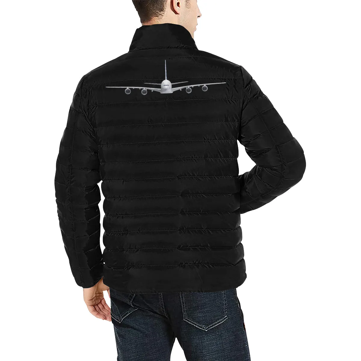 AIRBUS A380 MEN'S STAND COLLAR PADDED JACKET