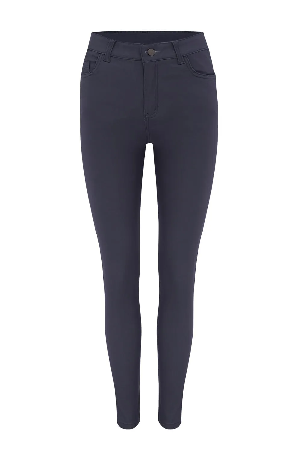 Amber Coated Skinny Jeans Navy