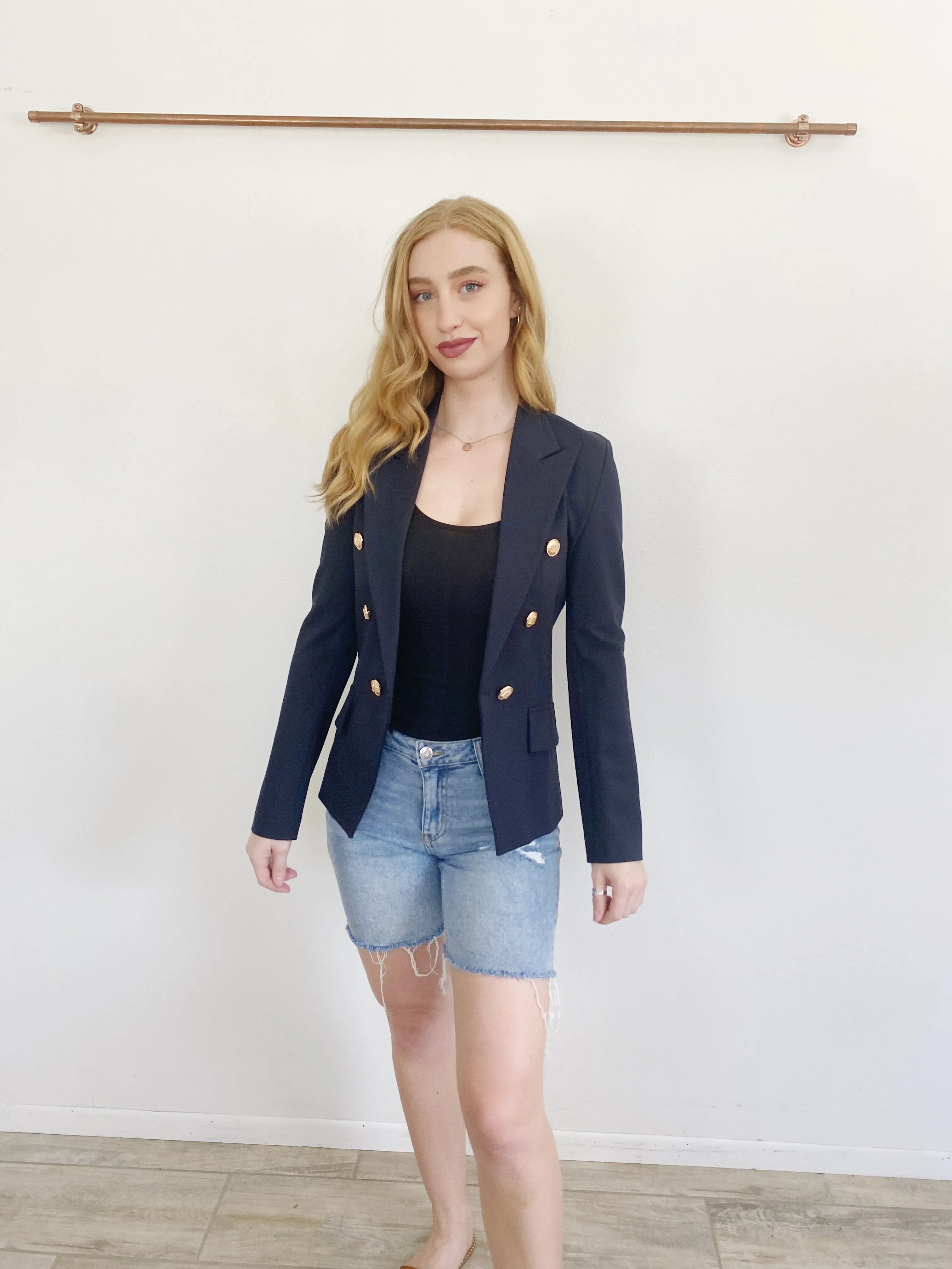Attitude Unknown Navy Blazer NWT XS