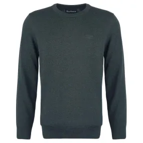 Barbour Pima Cotton Mens Crew Neck Jumper - Green Gables