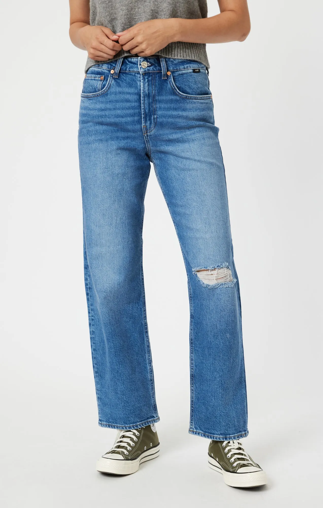 BARCELONA WIDE LEG IN DARK RECYCLED BLUE