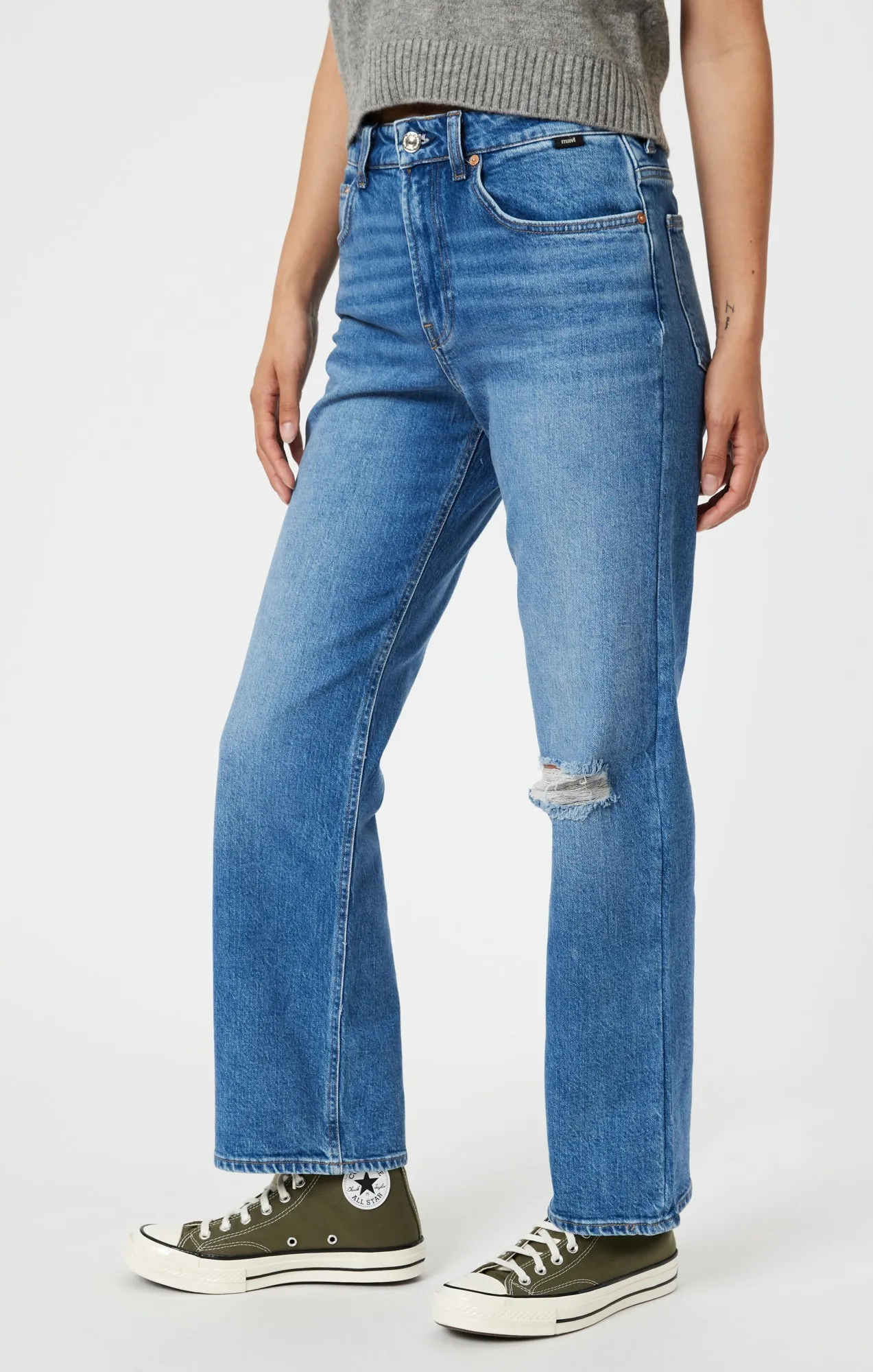 BARCELONA WIDE LEG IN DARK RECYCLED BLUE