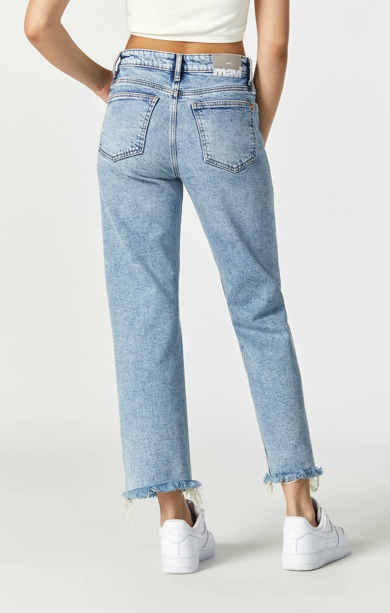 BARCELONA WIDE LEG IN LIGHT USED RECYCLED BLUE