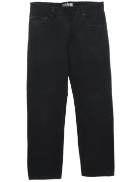 Black Levi's Straight-Fit Jeans - W34 L32
