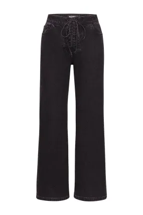 BLACK MIKEY STRAIGHT LEG JEANS