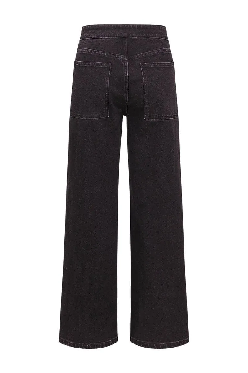 BLACK MIKEY STRAIGHT LEG JEANS