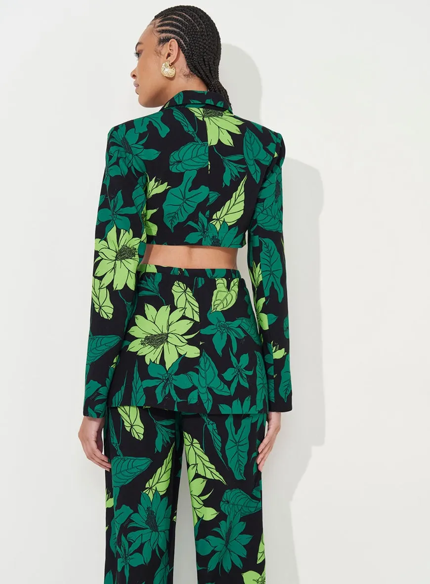 Blazer Com Cut Out In Natura