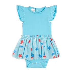 Bomb Pop Short Sleeve Tutu Bodysuit