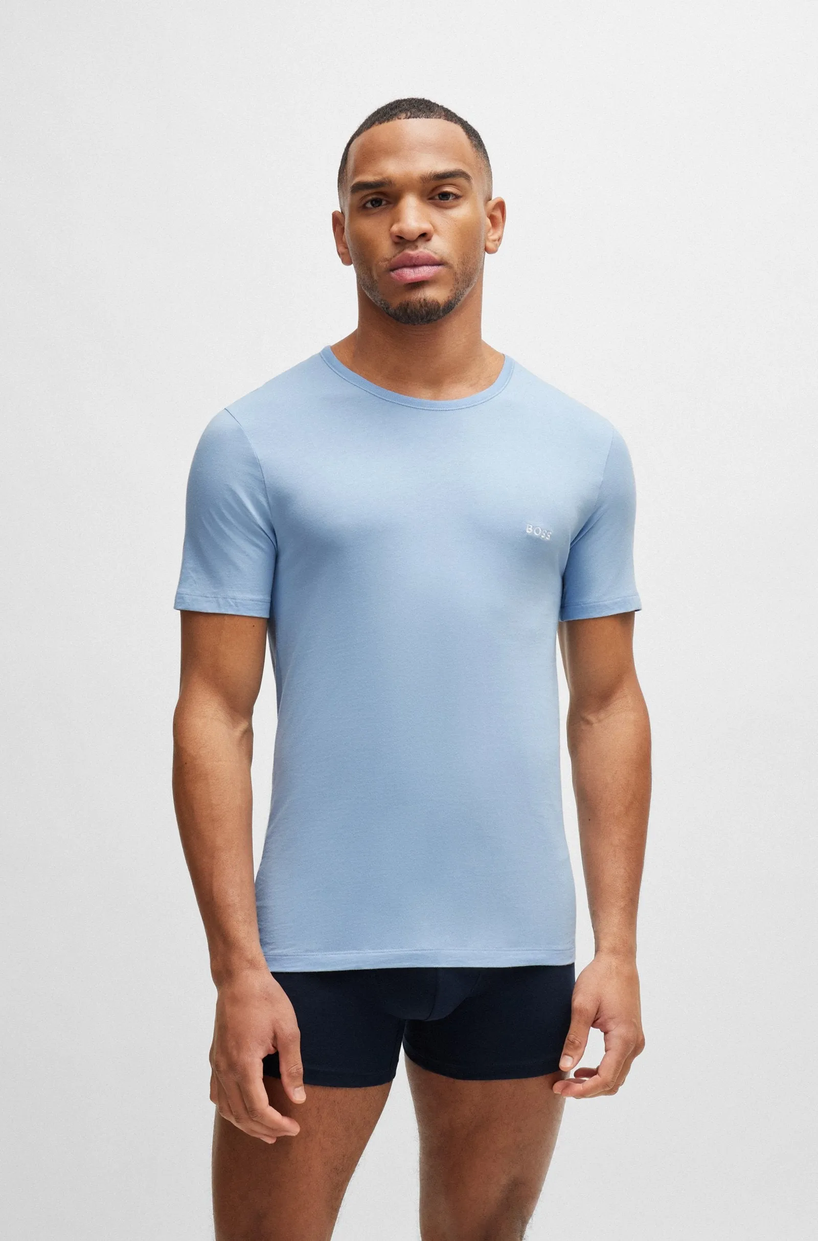 BOSS - 3-Pack Of Underwear T-Shirts In Cotton Jersey 50515002 982