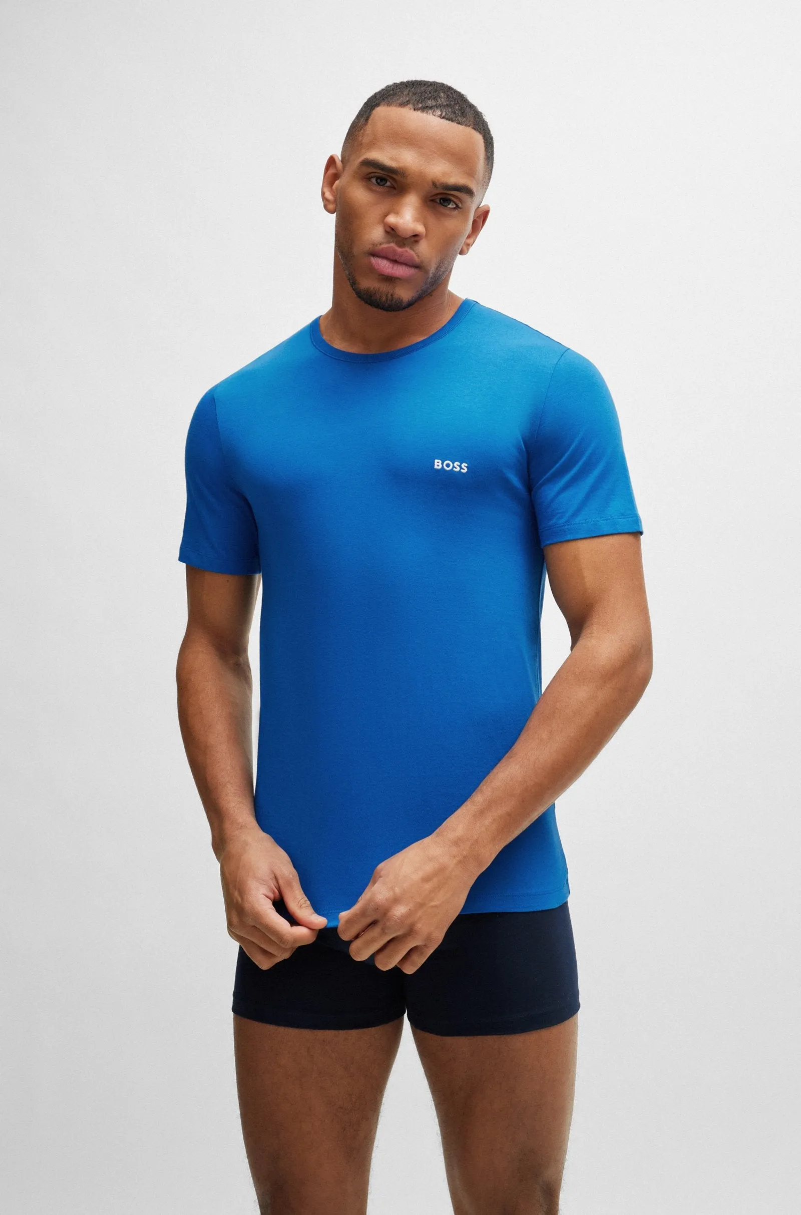 BOSS - 3-Pack Of Underwear T-Shirts In Cotton Jersey 50515002 982