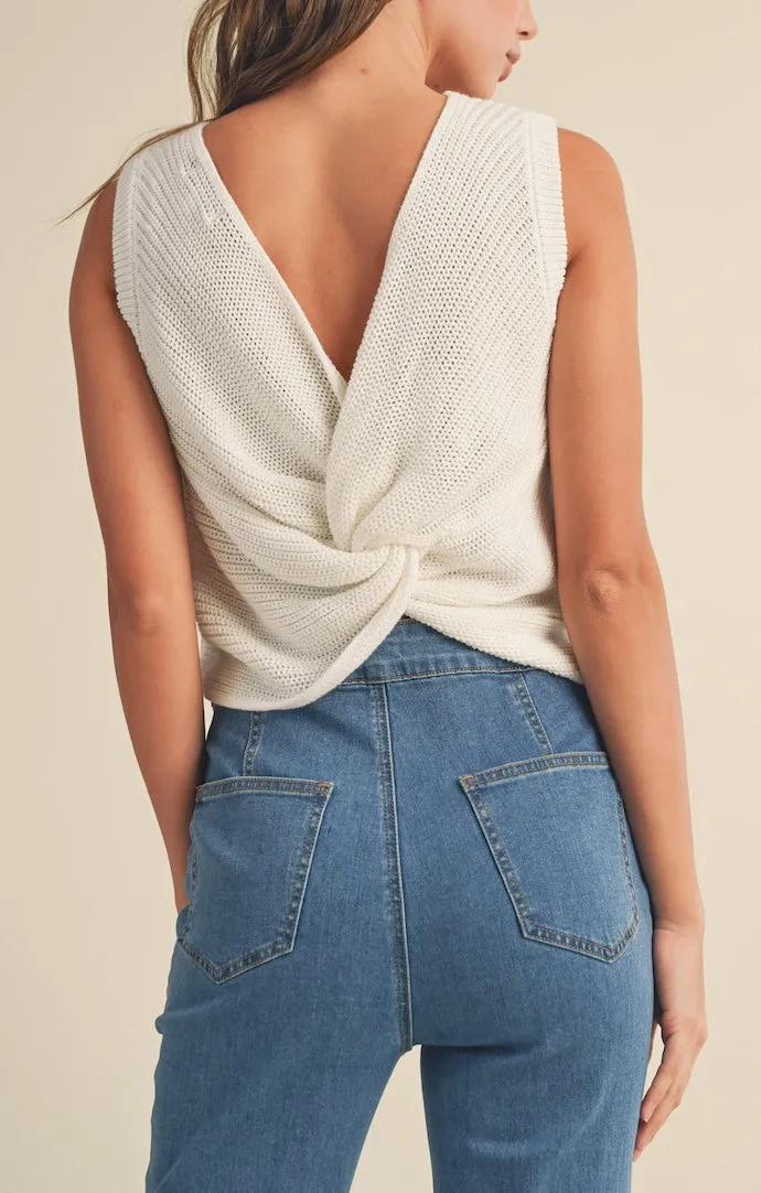 Bristol Off White Knit Top