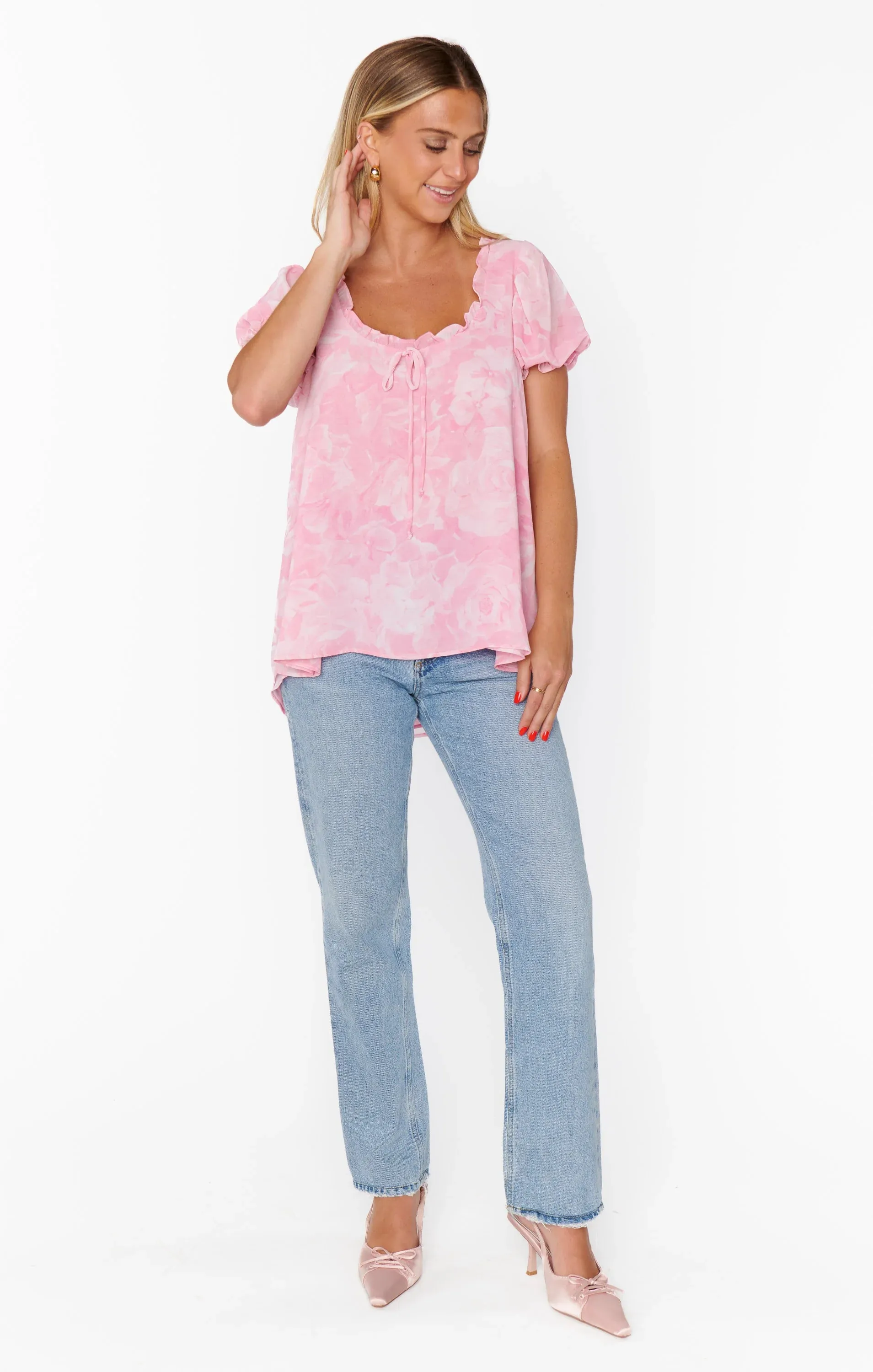 Brunch Top -Pink