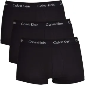 Calvin Klein 3 Pack Cotton Stretch Low Rise Understand in Black