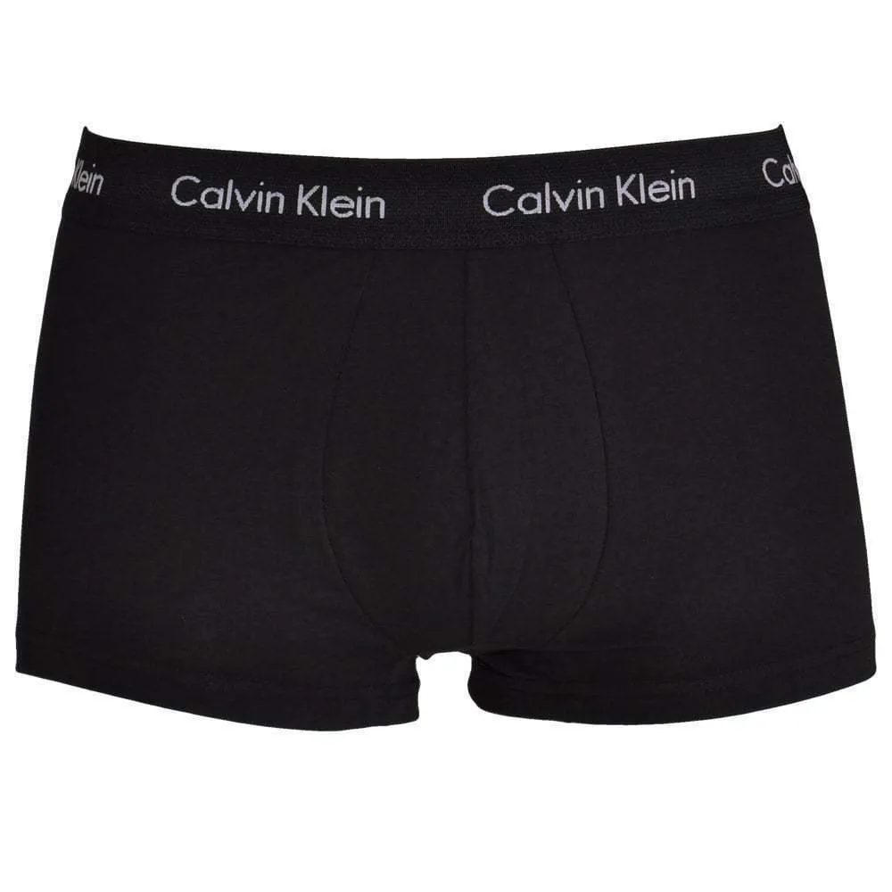 Calvin Klein 3 Pack Cotton Stretch Low Rise Understand in Black
