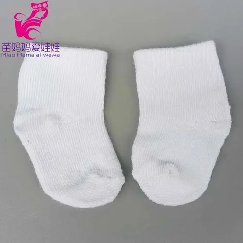 Charming Accessories for 40cm Baby Dolls: Socks, Bibs, and Hats