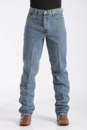 CINCH MEN'S RELAXED FIT MEDIUM WASH GREEN LABEL JEANS