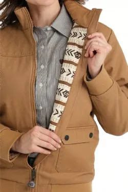 CINCH WOMEN'S CANVAS BOMBER JACKET