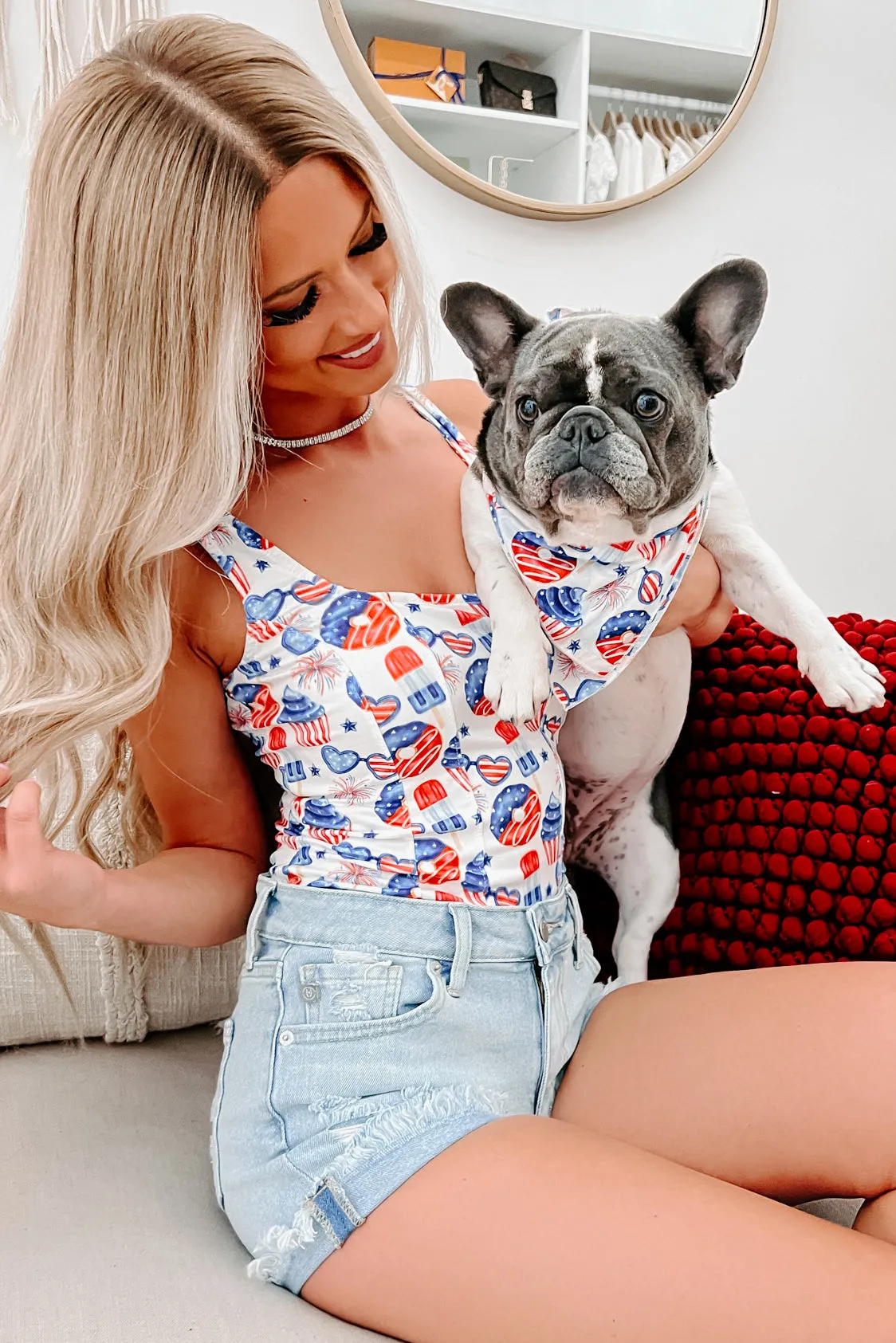 Cupcake Me A Patriot NanaMacs Original Printed Bodysuit (Cupcake)