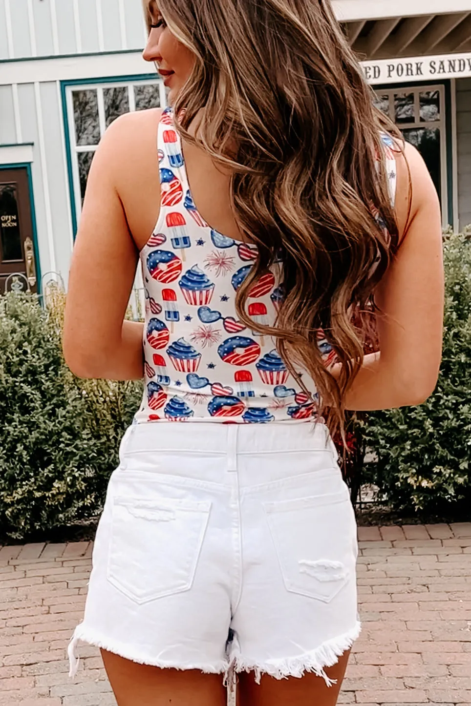 Cupcake Me A Patriot NanaMacs Original Printed Bodysuit (Cupcake)