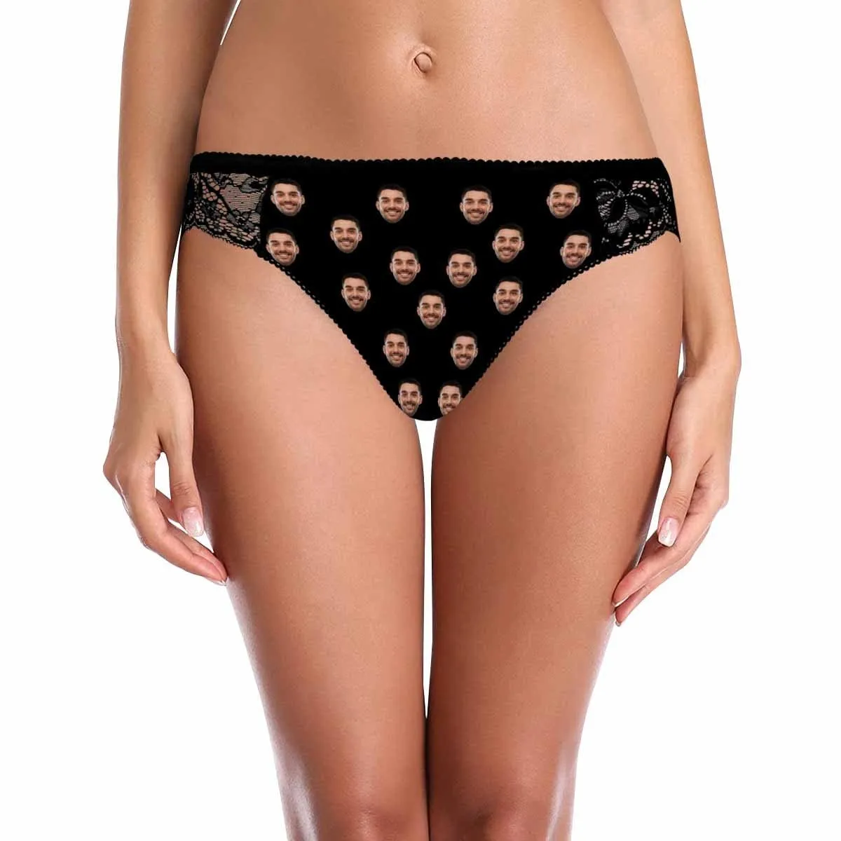 Custom Face Womens Panties Personalized Only You Sexy Underwear Women's Lace Panty