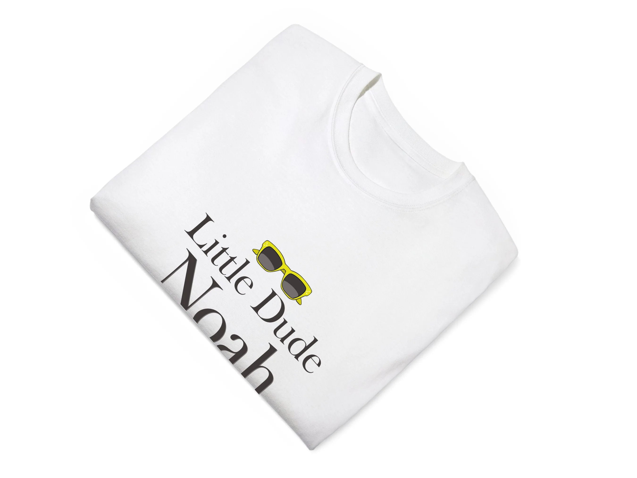 Custom Name Birthday Baby Boy Bodysuit Gift with Little Dude Design