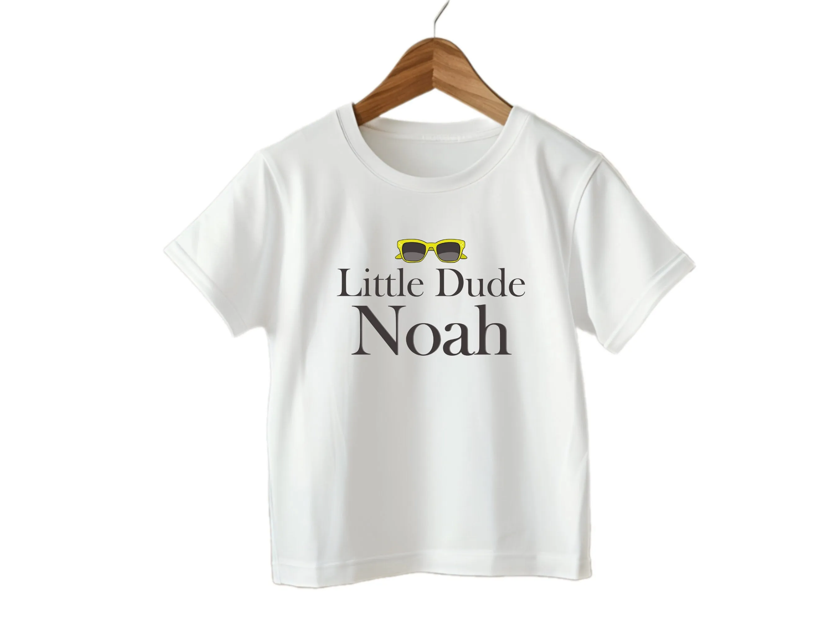 Custom Name Birthday Baby Boy Bodysuit Gift with Little Dude Design
