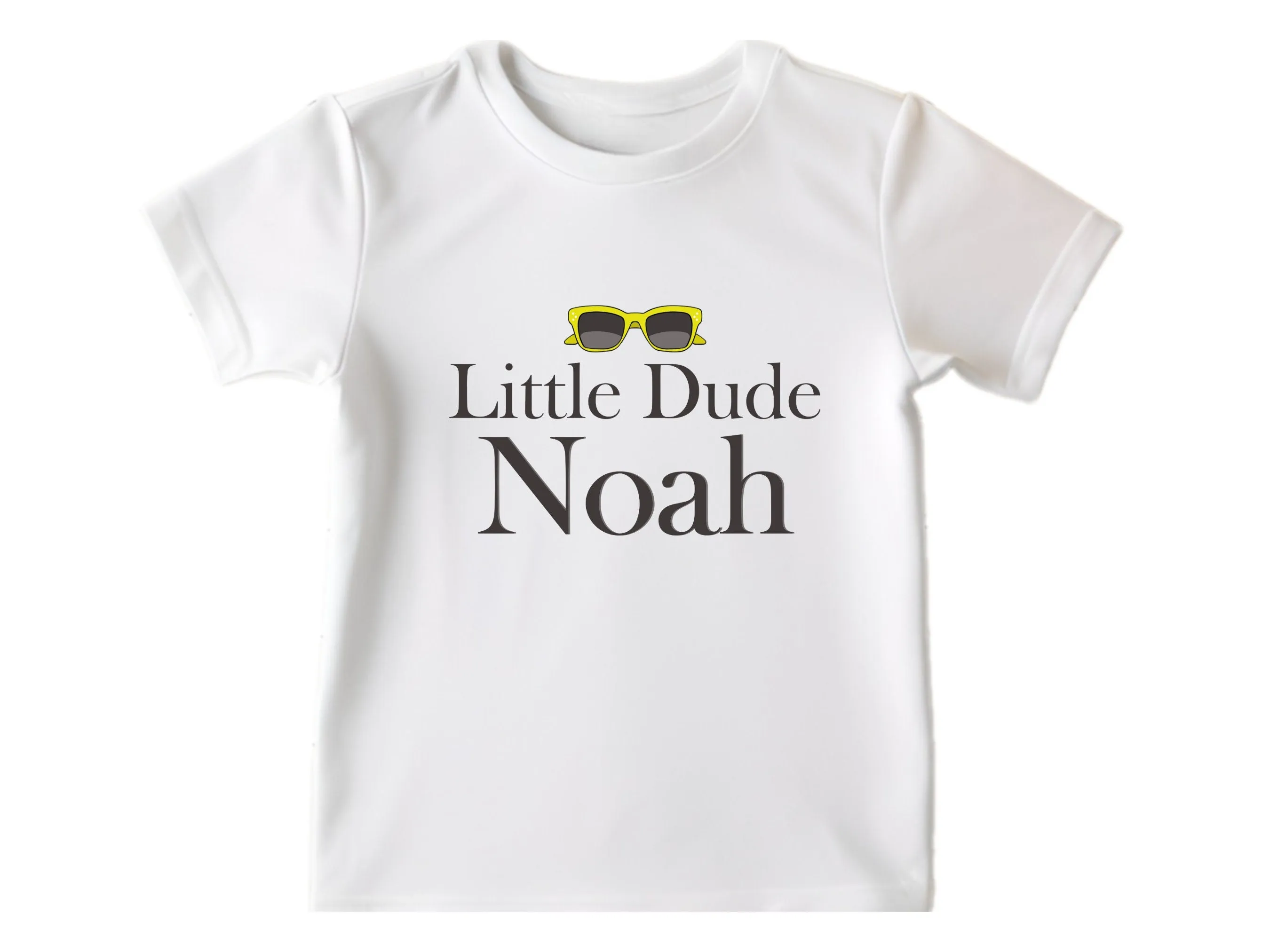 Custom Name Birthday Baby Boy Bodysuit Gift with Little Dude Design