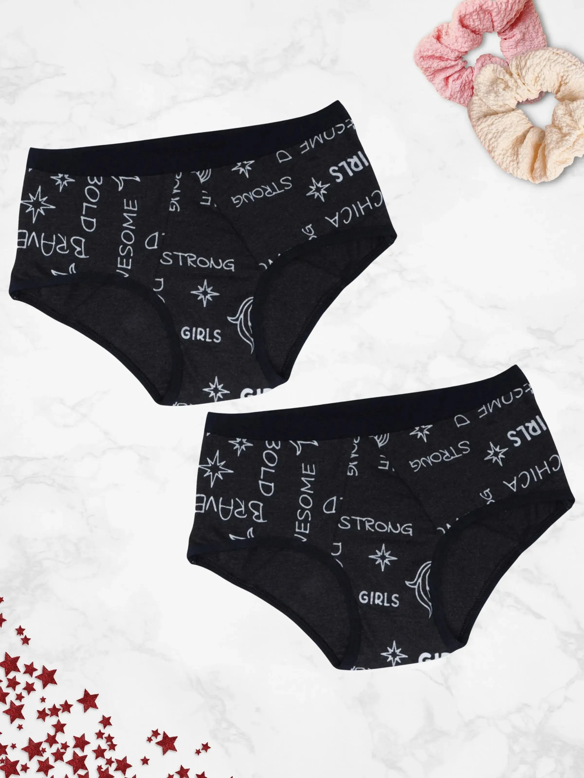 Dark Grey Metallic Leakproof Period Underwear with Antimicrobial Lining - No Pads Required