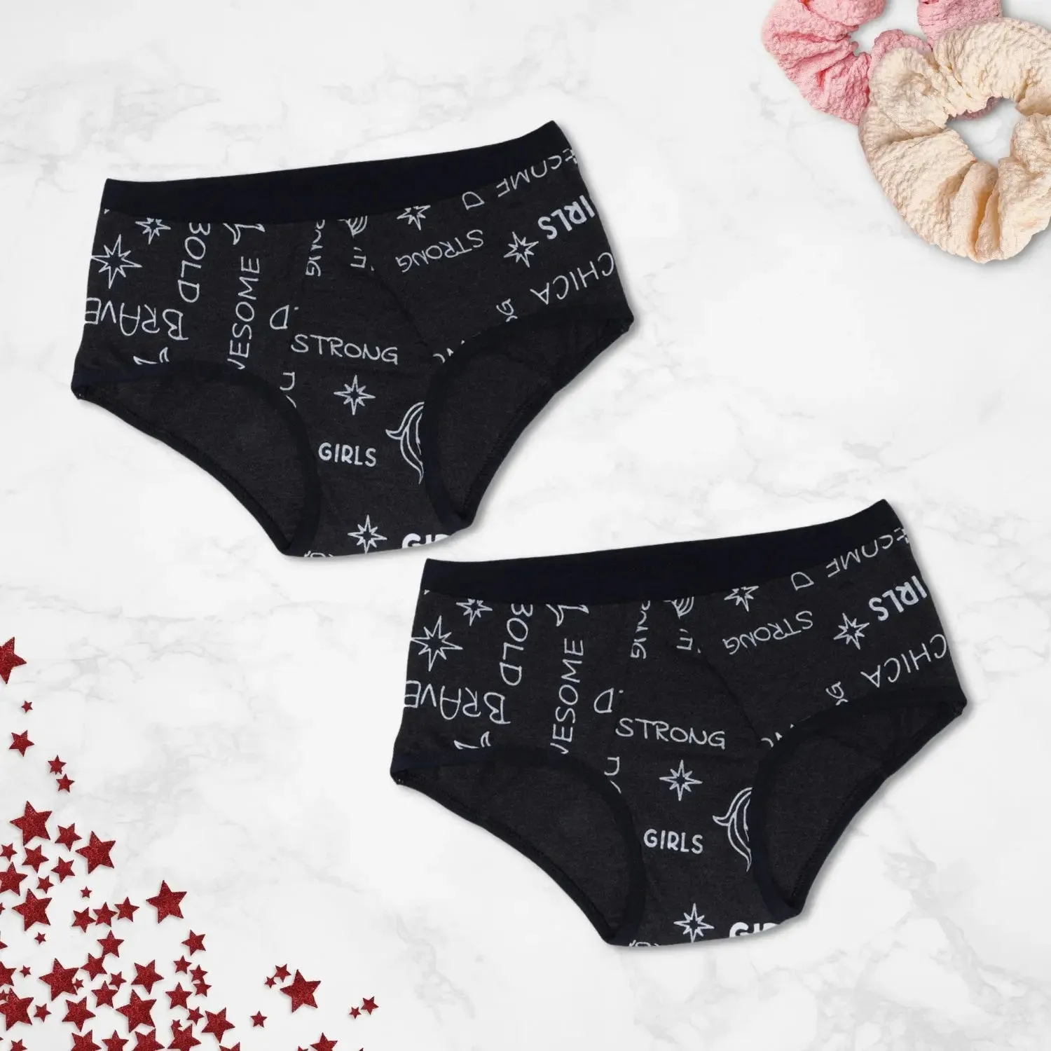 Dark Grey Metallic Leakproof Period Underwear with Antimicrobial Lining - No Pads Required