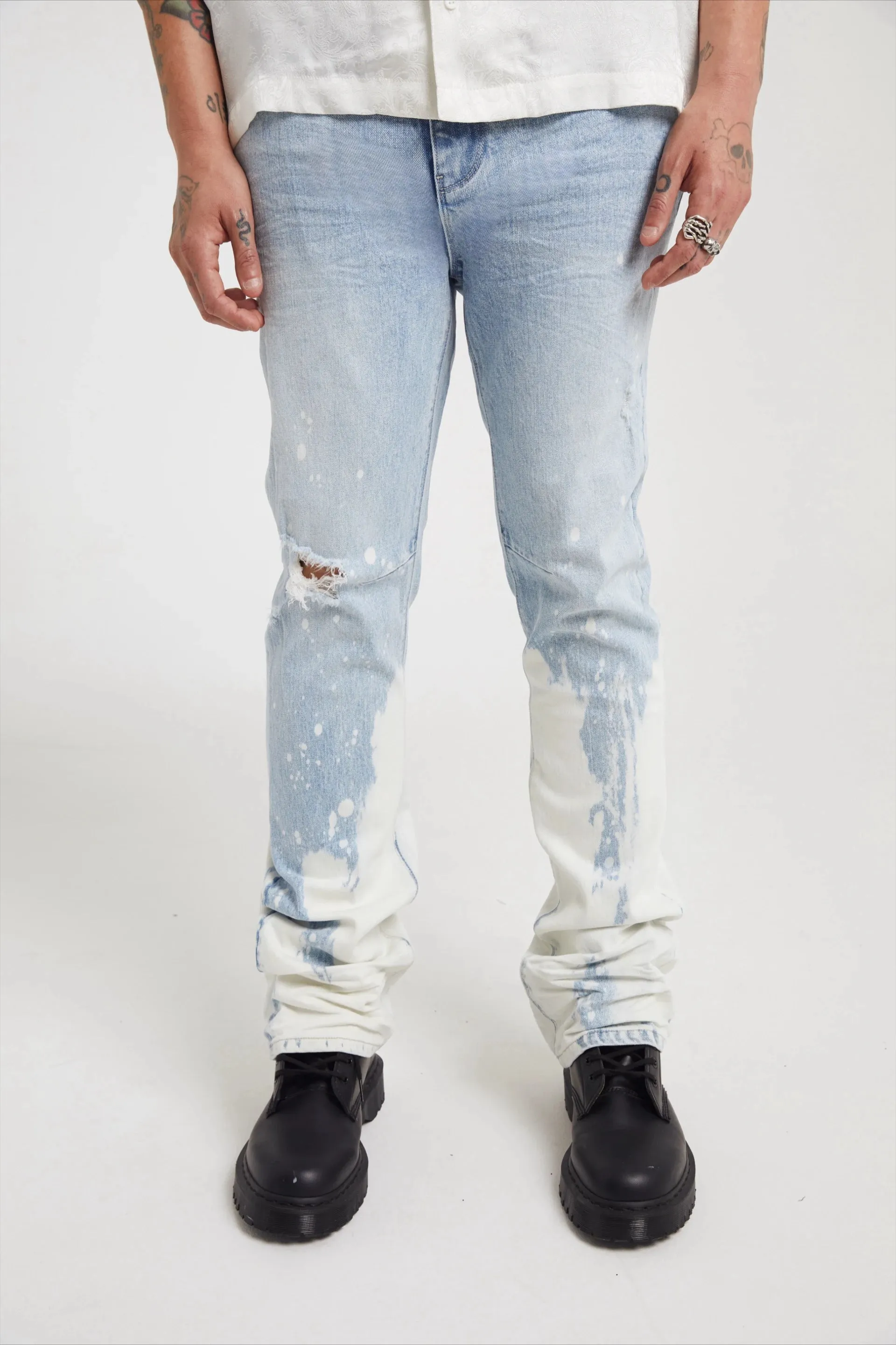 DENIS | LIGHT WASH SPLATTER