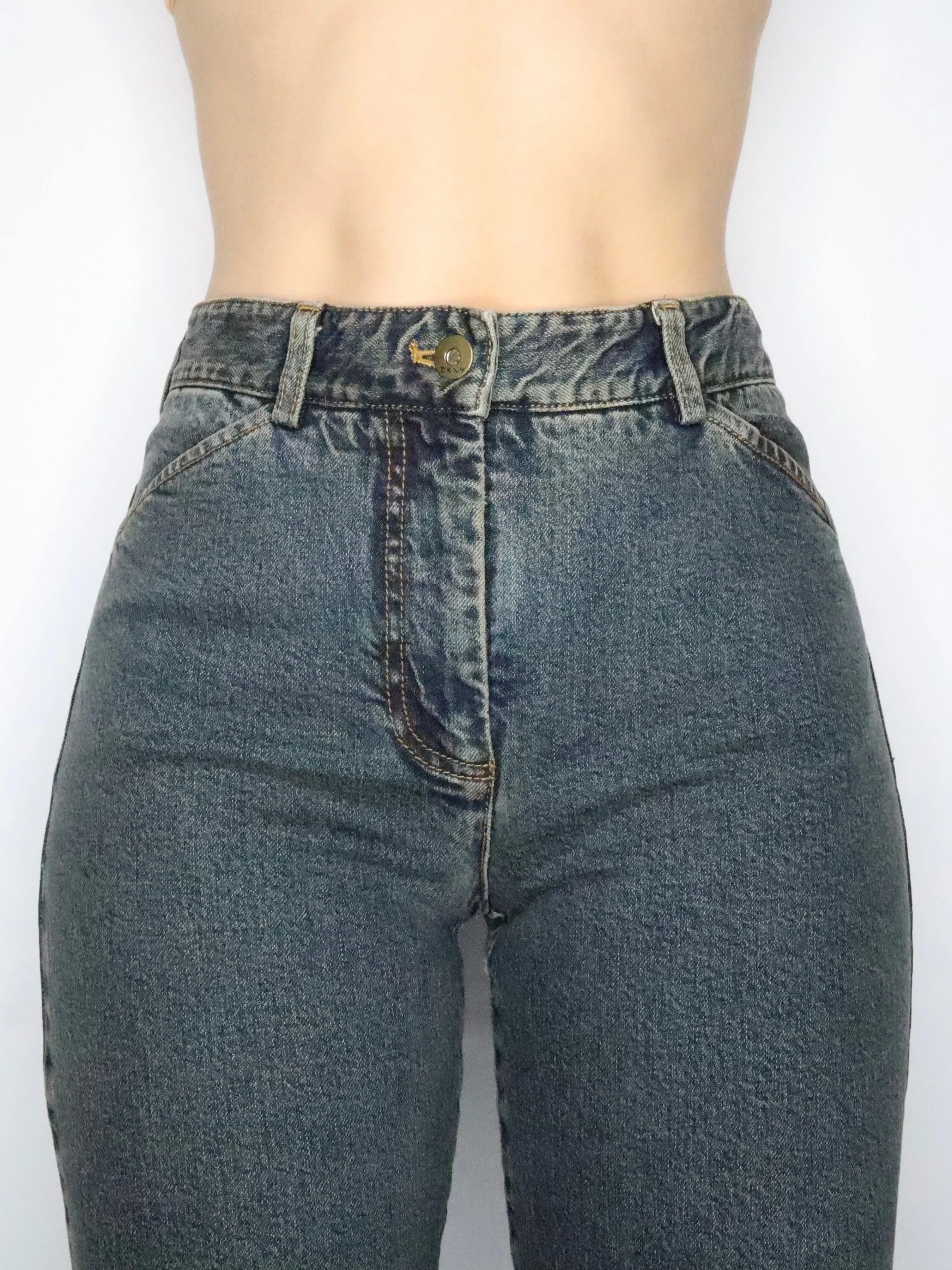 DKNY Overdyed Flare Jeans (Medium) 