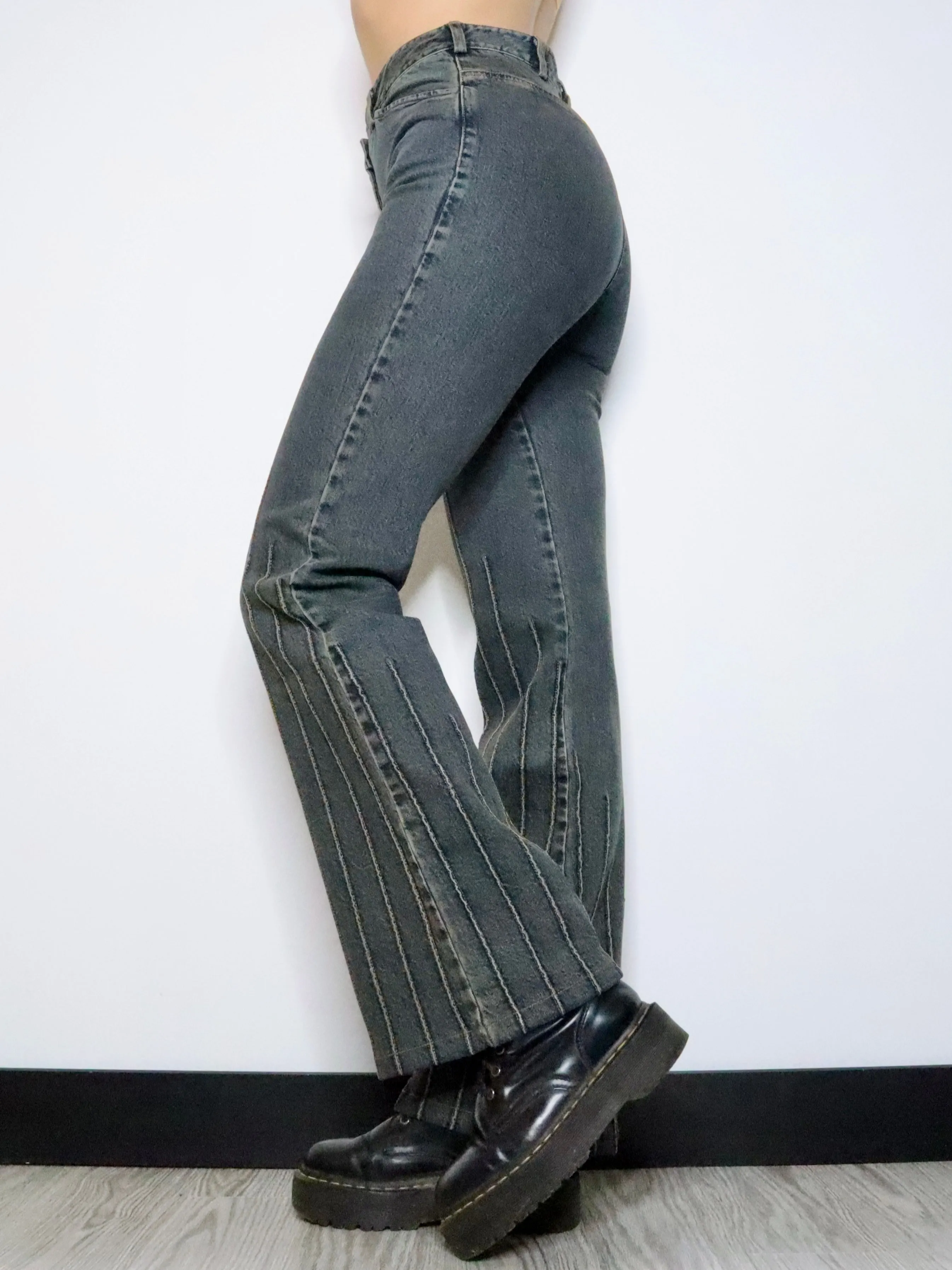 DKNY Overdyed Flare Jeans (Medium) 