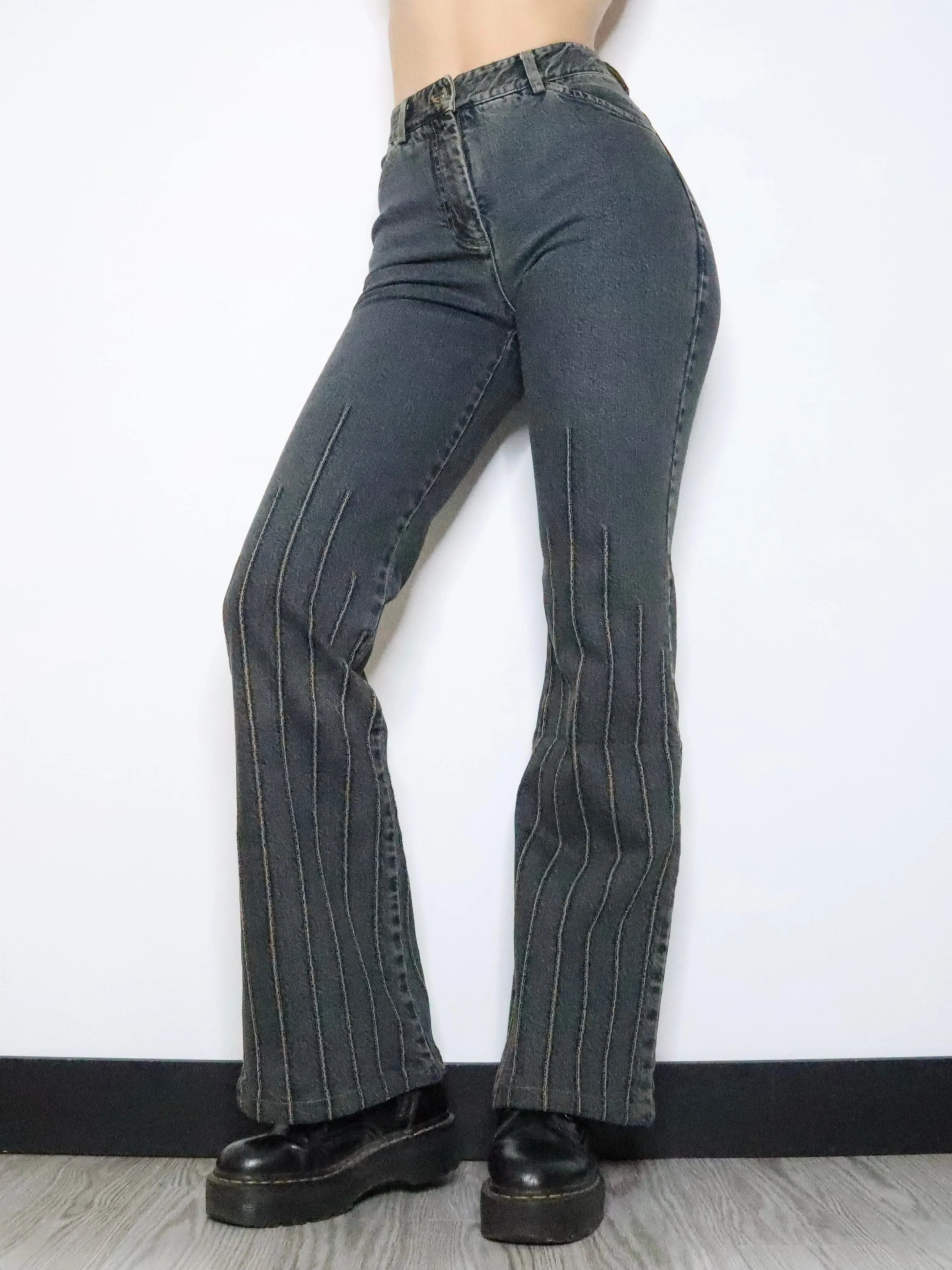 DKNY Overdyed Flare Jeans (Medium) 