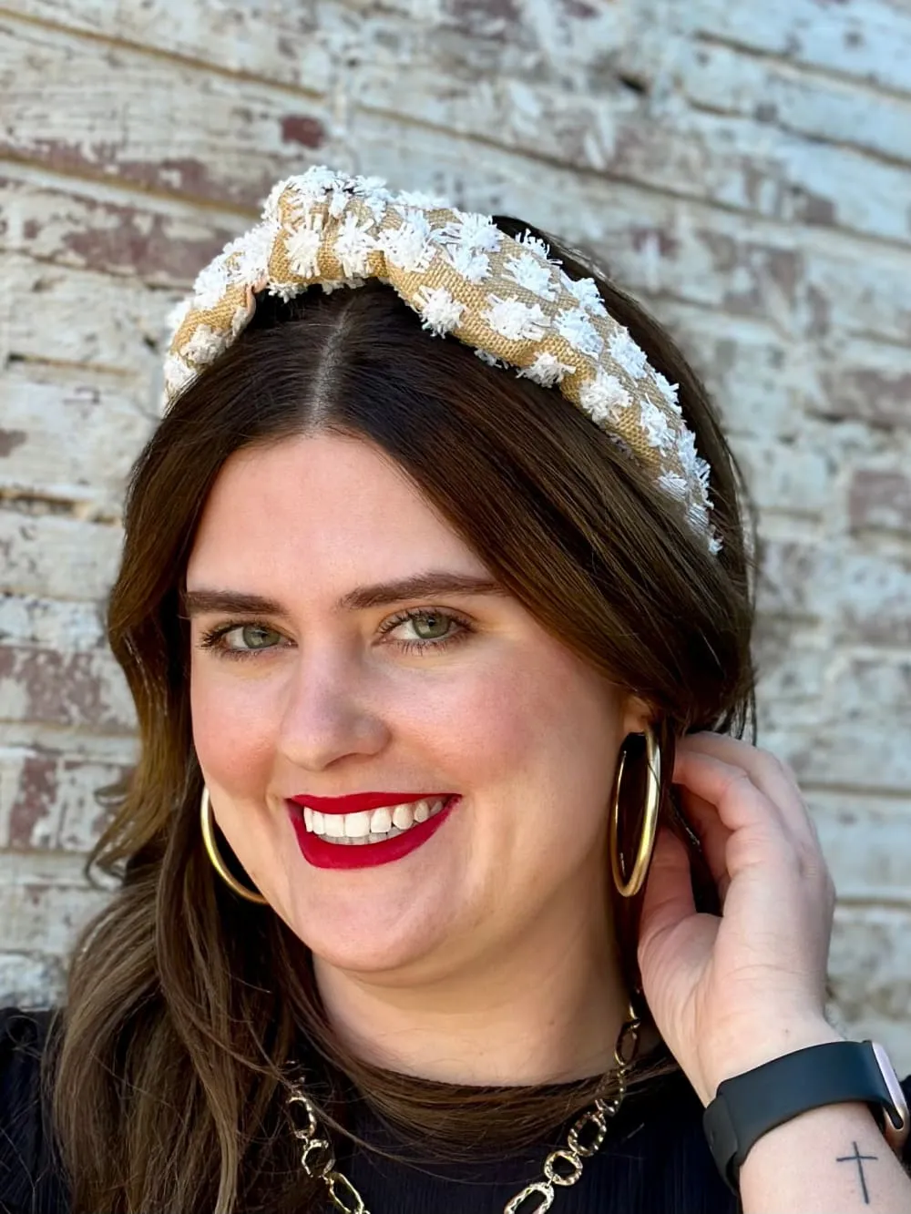 Dotsy Raffia Headband