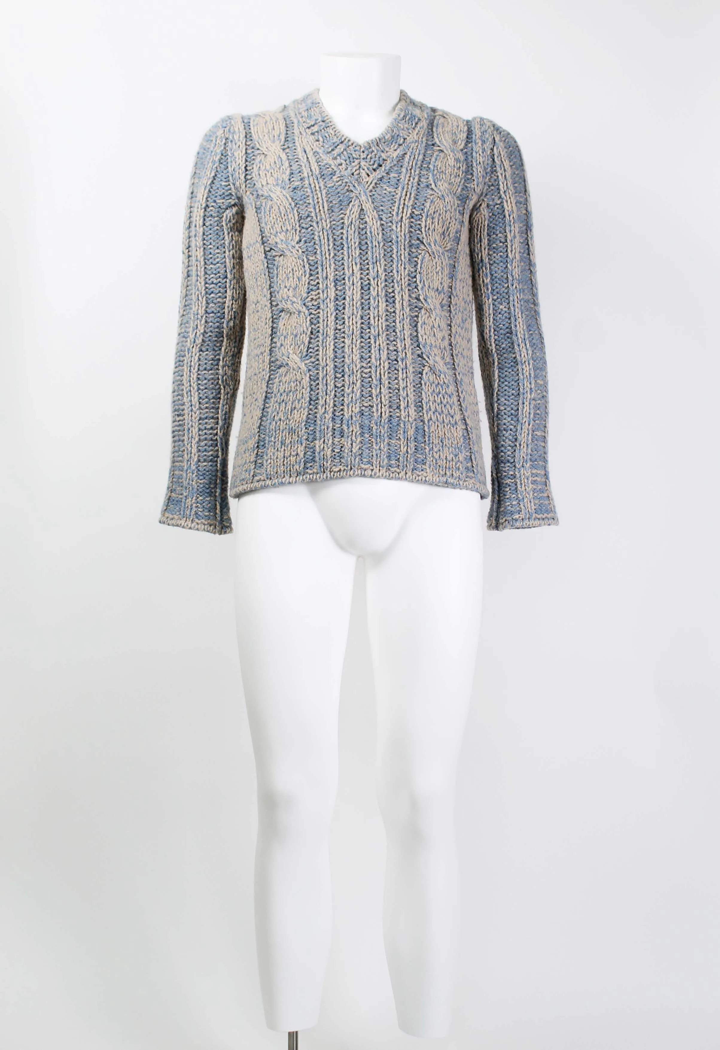 DRIES VAN NOTEN FW 2001 CABLE KNIT JUMPER