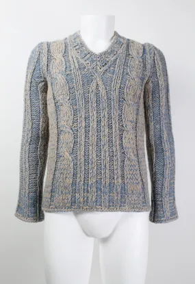 DRIES VAN NOTEN FW 2001 CABLE KNIT JUMPER