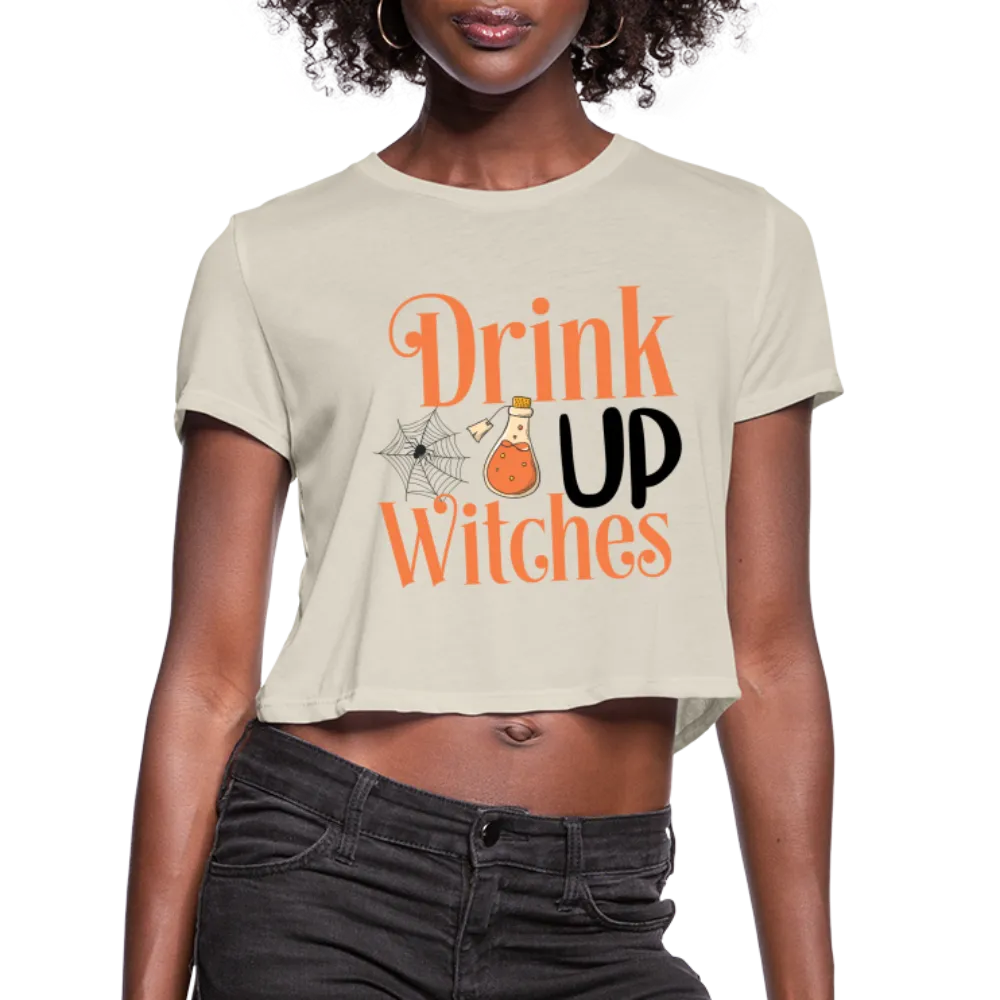 Drink Up Witches Women's Cropped T-Shirt