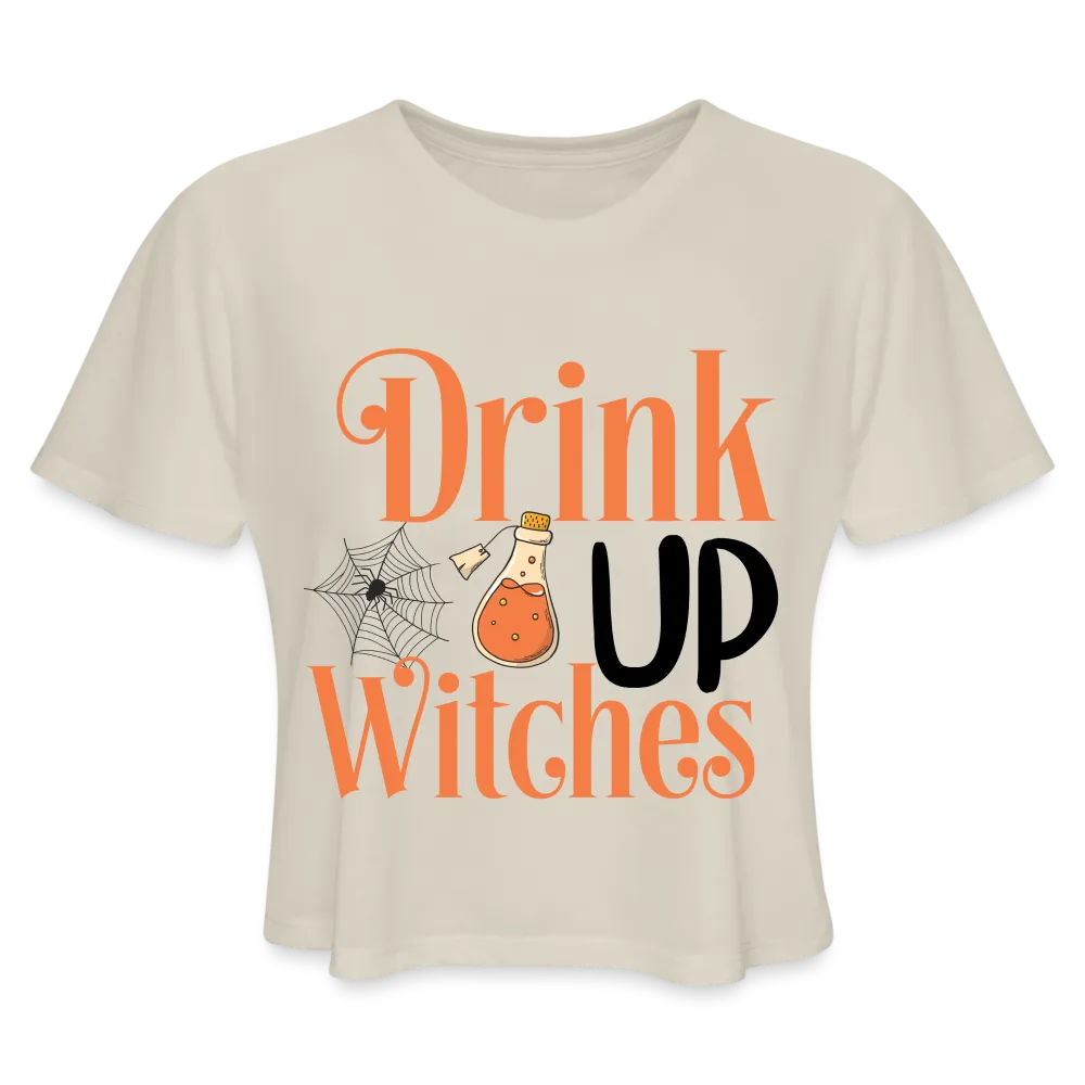 Drink Up Witches Women's Cropped T-Shirt