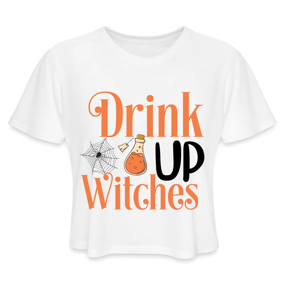 Drink Up Witches Women's Cropped T-Shirt