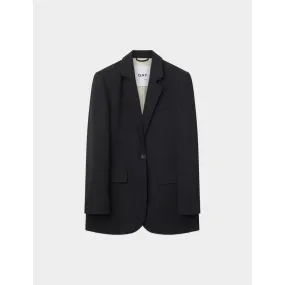 Elton Black Single Breasted Blazer